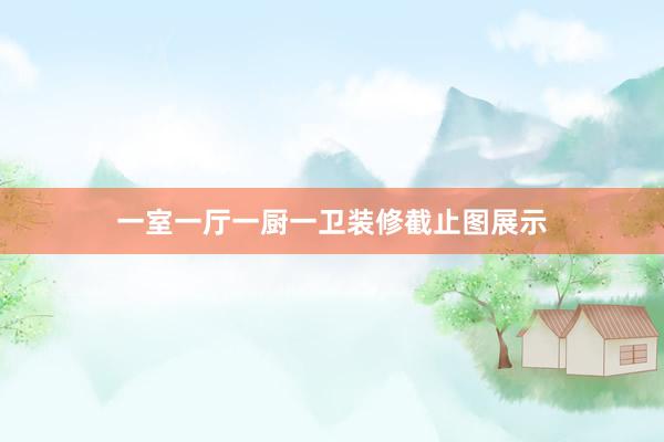 一室一厅一厨一卫装修截止图展示